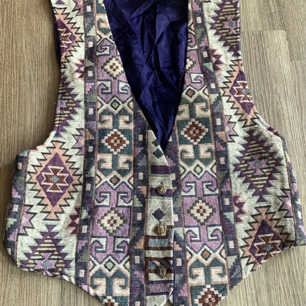 Vtg Backroad Blues Vest size M